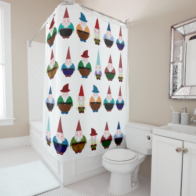 Gnomes Shower Curtain (In Situ)