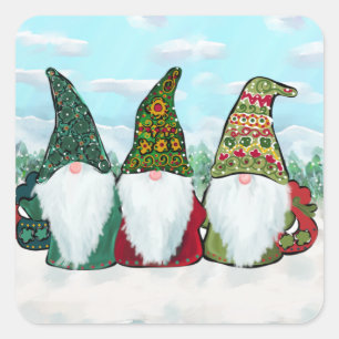 GNOMES SQUARE STICKER