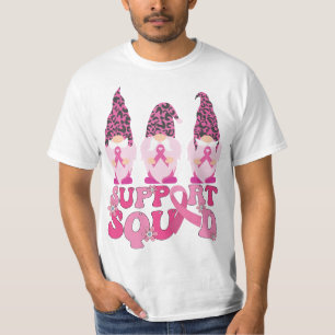Gnomes Support Squad Breast Cancer Awareness T-Shirt