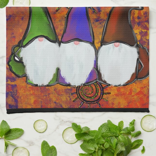  GNOMES          TEA TOWEL (Folded)