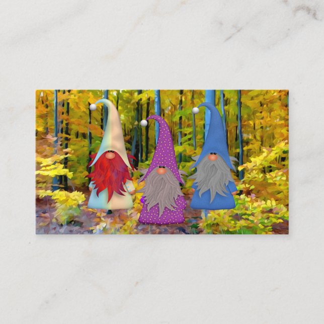 Gnomes Trio Business Card (Front)