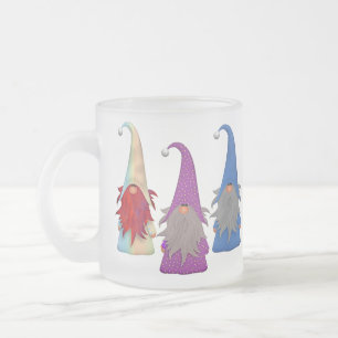 Gnomes Trio Frosted Glass Mug
