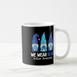 Gnomes We Wear Blue Autism Awareness Acceptance Wo Coffee Mug