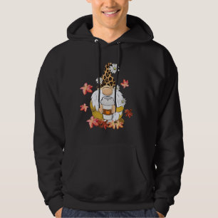 Gnomes Wearing Leopard Hat Thanksgiving Vibes Pump Hoodie