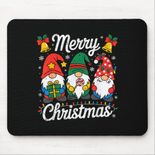 Gnomes Xmas Funny Merry Christmas Gnomes Men Women Mouse Mat