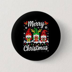 Gnomes Xmas Funny Merry Christmas Squad For Men Wo 6 Cm Round Badge