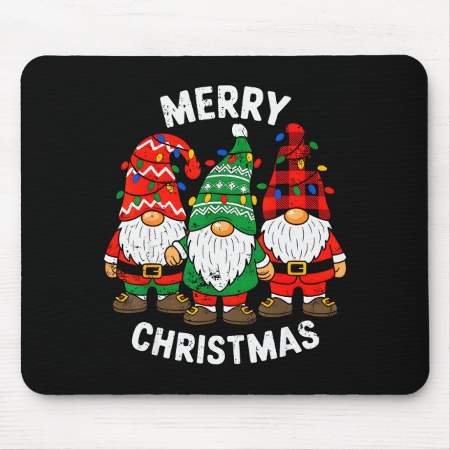 Gnomes Xmas Funny Merry Christmas Squad For Men Wo Mouse Mat (Front)