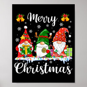 Gnomes Xmas Shirts Merry Christmas Men Women Kids  Poster
