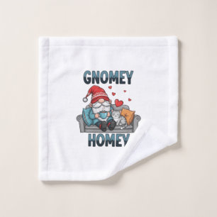 Gnomey homey gnome at home wash cloth