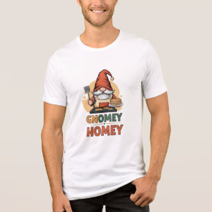 Gnomey homey pancakes design Tri-Blend shirt