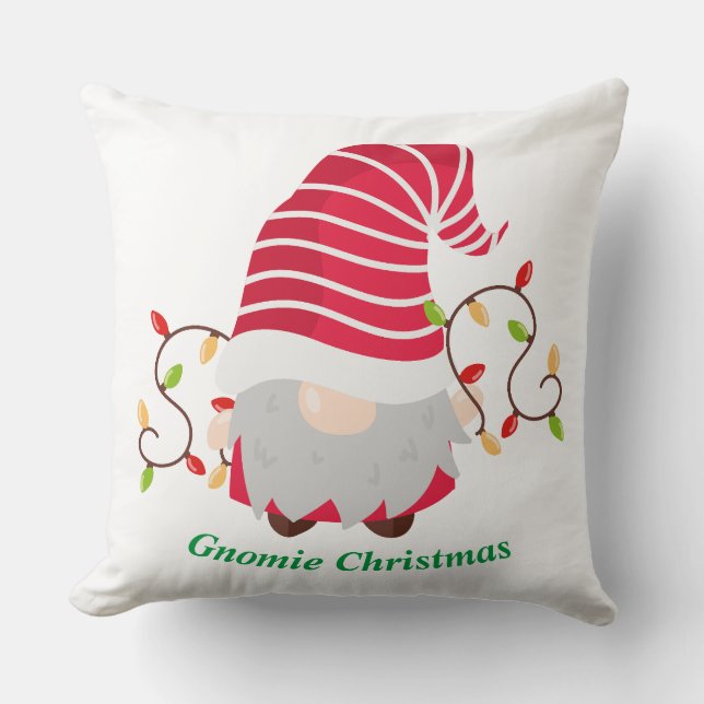 Gnomie Christmas  Cushion (Front)