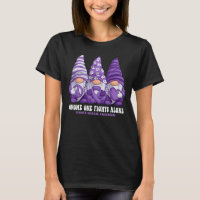 Gnomies Crohn's Disease Awareness Month Purple Rib