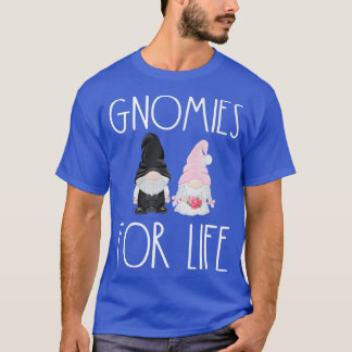 Gnomies For Life Funny Wedding Gnome Bride Groom M T-Shirt