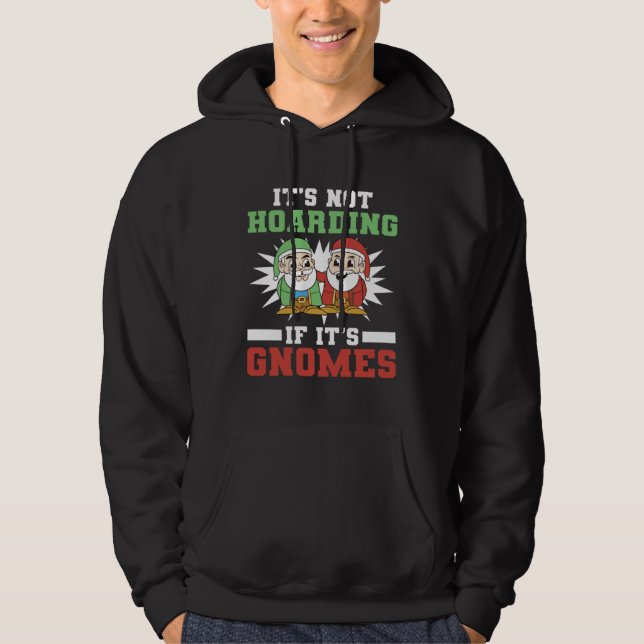 Gnomies Gardening Garden Gnome Hoodie (Front)