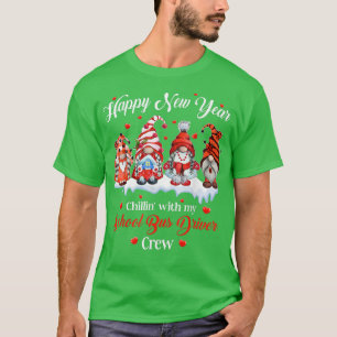 Gnomies New Year Hanging With My School Bus Driver T-Shirt