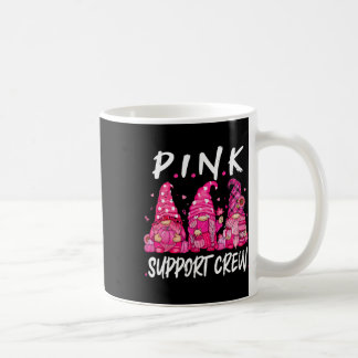 Gnomies Support Squad Breast Cancer Awareness Mont Coffee Mug