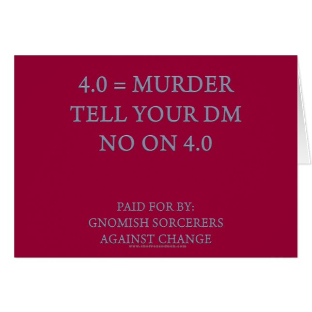 Gnomish Sorcerers Against Change (Front Horizontal)