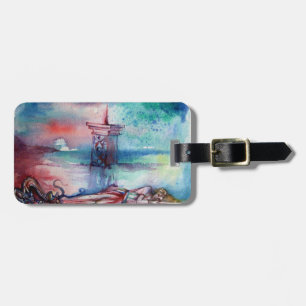 GNOMON AND LADY OF THE LAKE  Parchment Luggage Tag