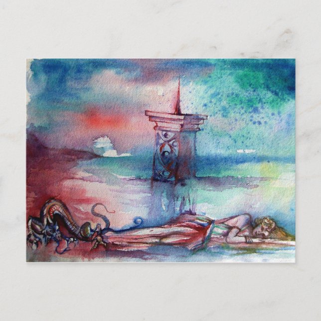 GNOMON AND LADY OF THE LAKE POSTCARD (Front)