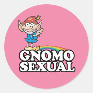 Gnomosexual Classic Round Sticker