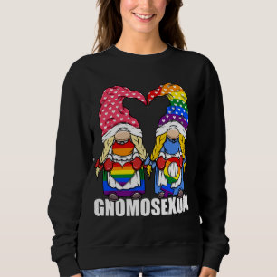 Gnomosexual LGBTQ Pride Gnome for Lesbian Sweatshirt