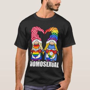 Gnomosexual LGBTQ Pride Gnome for Lesbian T-Shirt