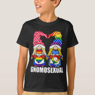 Gnomosexual LGBTQ Pride Gnome for Lesbian T-Shirt
