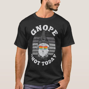 Gnope Funny Garden Gnome - Retro Scandinavian Cute T-Shirt
