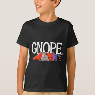 Gnope Gnome Dwarf Funny Garden Elf Christmas T-Shirt