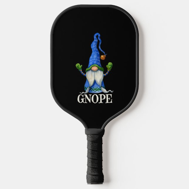 GNOPE Nordic Gnome Elf Scandinavian Tomte Swedish  Pickleball Paddle (Front)