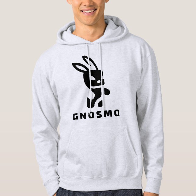 Gnosmo Logo and Text Hoodie (Front)