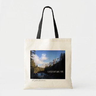 GNP Falls & Mountain Canvas Tote Bag