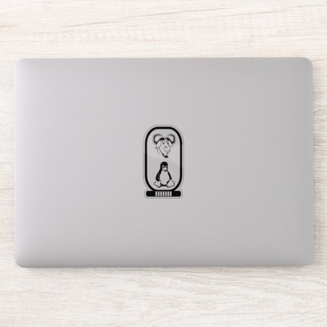 GNU Linux hieroglyphic cartouche (Computer)
