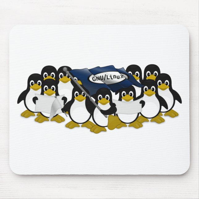GNU/Linux! Mouse Mat (Front)