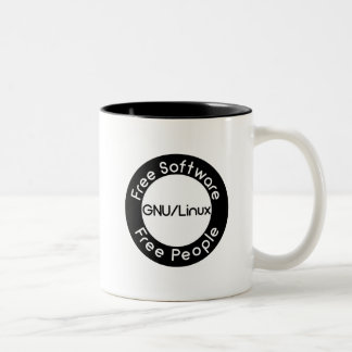 GNU/Linux Two-Tone Coffee Mug