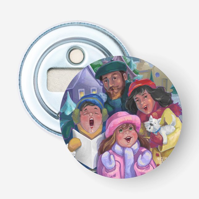 Go a Caroling Bottle Opener (Front)