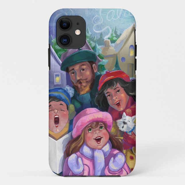 Go a Caroling Illustration Case-Mate iPhone Case (Back)