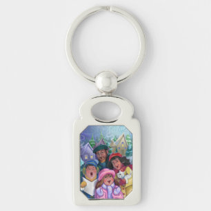 Go a Caroling Illustration Key Ring