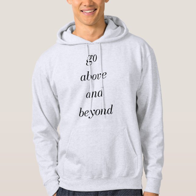 Go Above And Beyond Men's Basic Hoodie (Front)