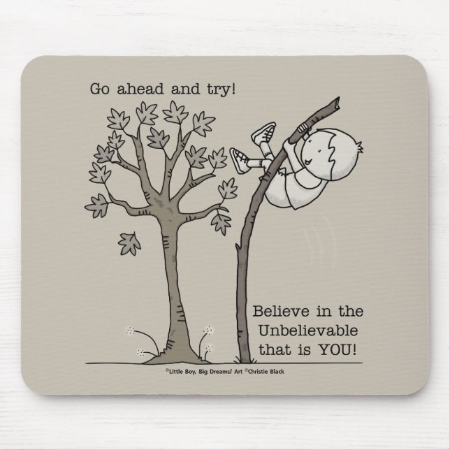 Go Ahead and Try Mouse Mat (Front)