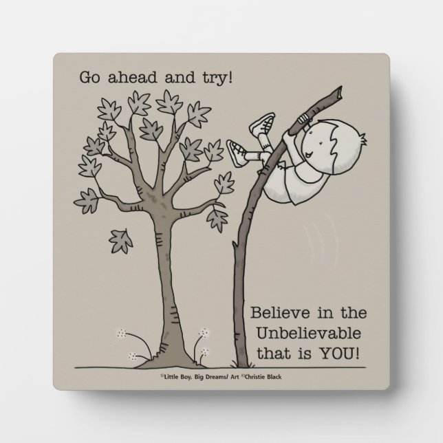 Go Ahead and Try Plaque (Front)