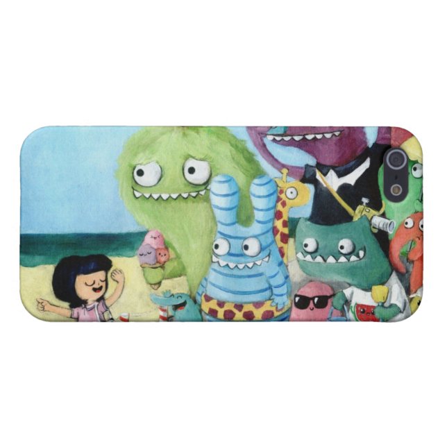 Go Ahead! Monsters Team! iPhone Case (Back Horizontal)