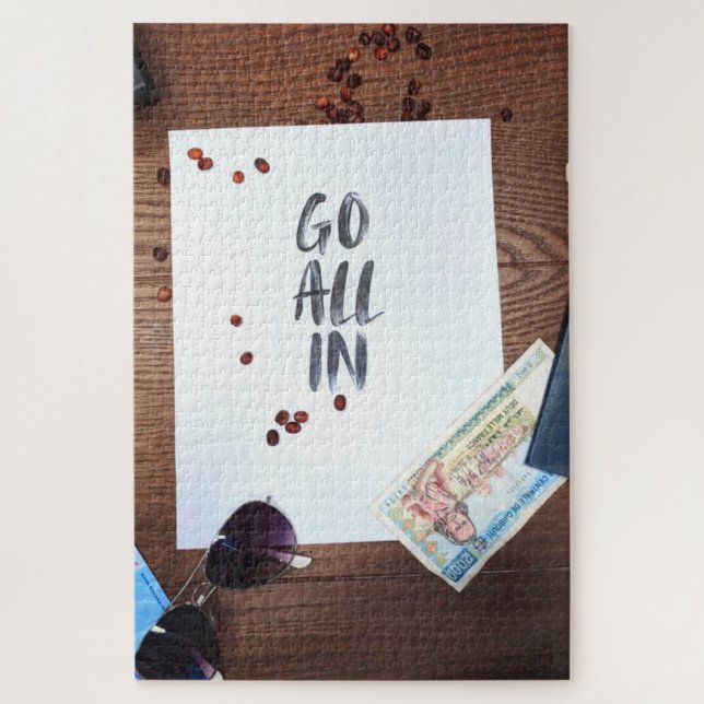 Go All In, Travel Take A Risk Jigsaw Puzzle (Vertical)