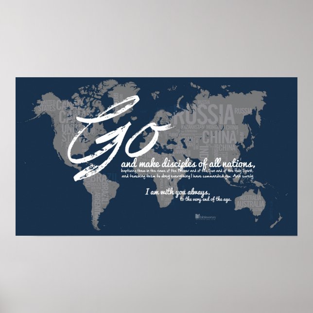 Go and make disciples of all nations poster (Front)