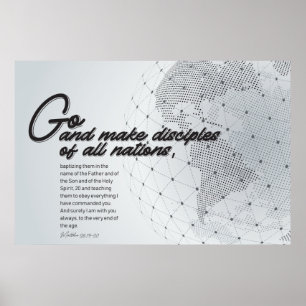Go and make disciples to all nations poster