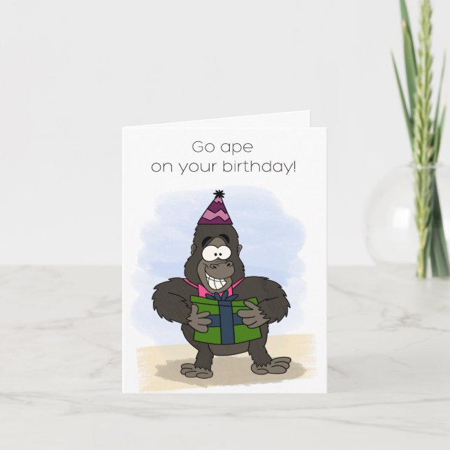 Go Ape Birthday Card (Front)