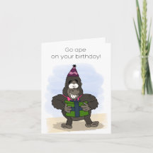 Go Ape Birthday Card
