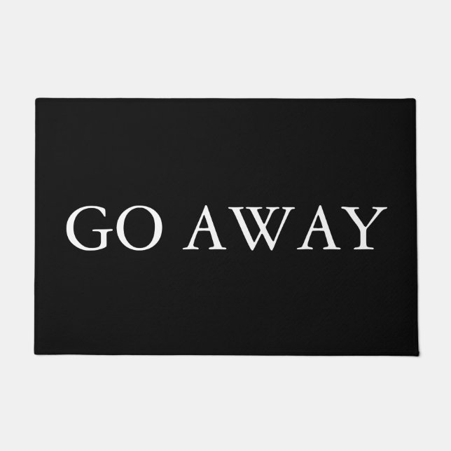 Go Away Doormat (Front)