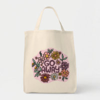 GO AWAY Funny Floral Cute Daisy Hand-Drawn