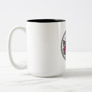 Go Away I’m Introverting Cosy Cat with Coffee Book Two-Tone Coffee Mug